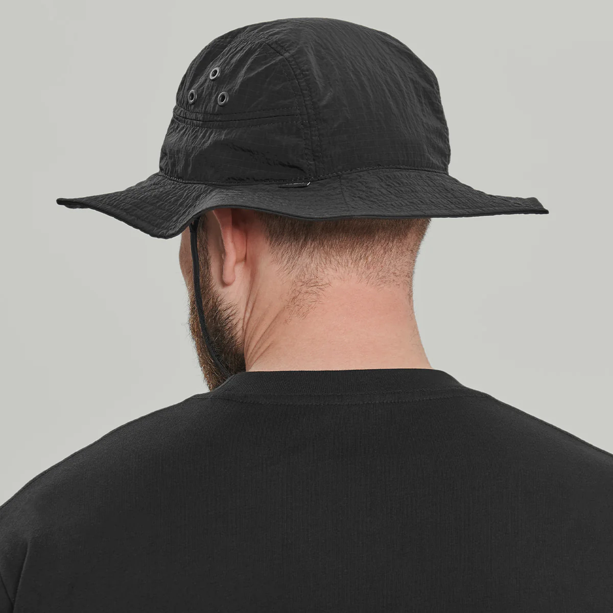 Angular Tactical Boonie Rip-Stop Nylon Hat RD-ATBRSNH BLACK - Image 4