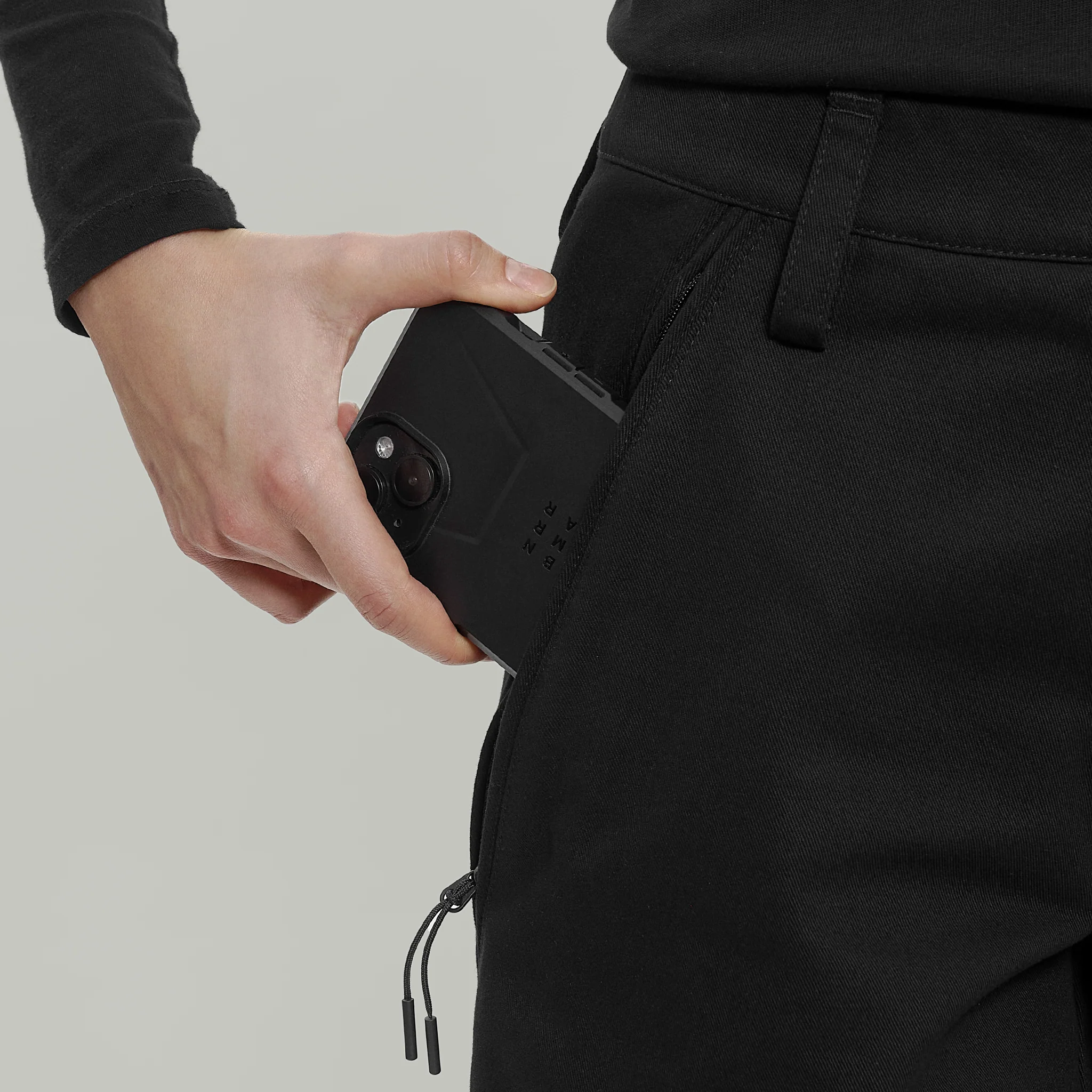 Civil Wide Cargo Cotton Pants Women Gen.2 RD-CWCCPW_GEN.2 BLACK - Image 8