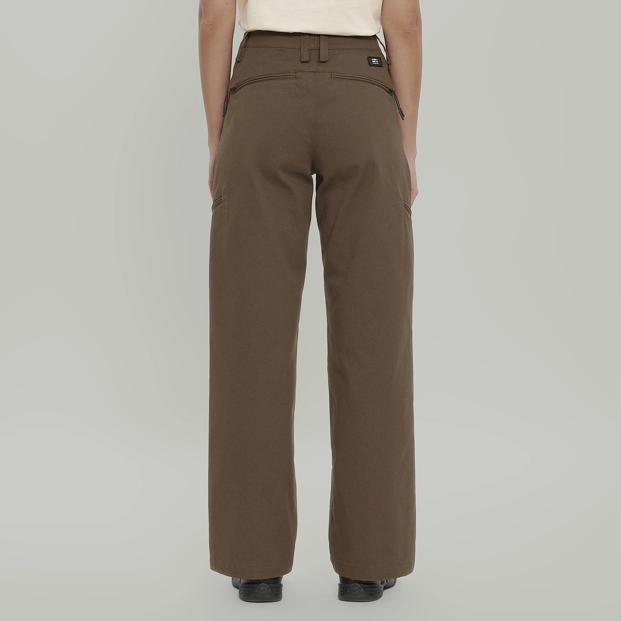 Civil Wide Cargo Cotton Pants Women Gen.2 RD-CWCCPW_GEN.2 BROWN - Image 4