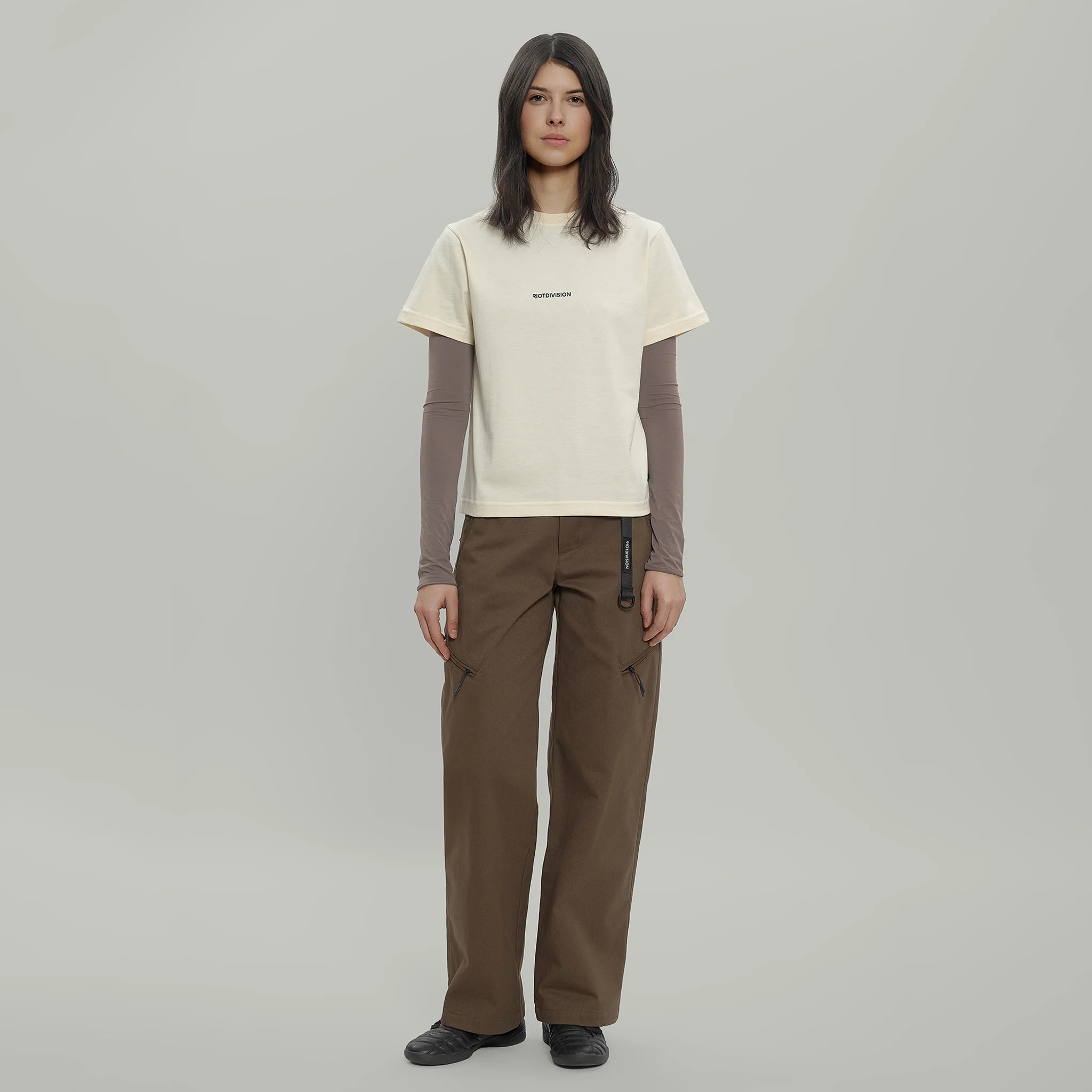 Civil Wide Cargo Cotton Pants Women Gen.2 RD-CWCCPW_GEN.2 BROWN - Image 5