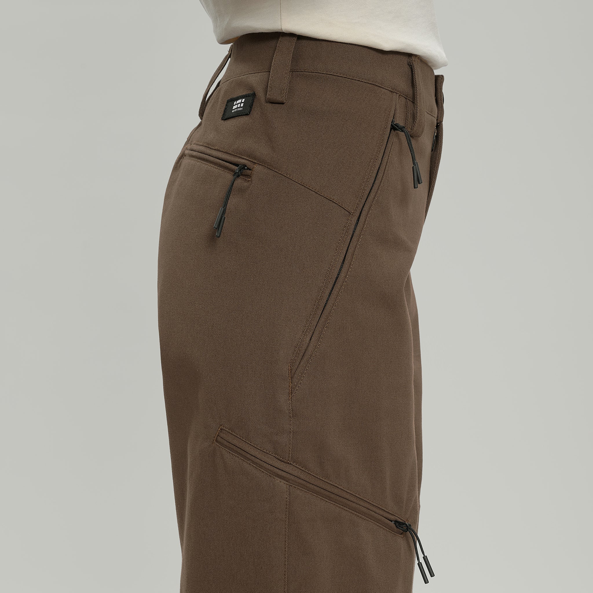Civil Wide Cargo Cotton Pants Women Gen.2 RD-CWCCPW_GEN.2 BROWN - Image 6