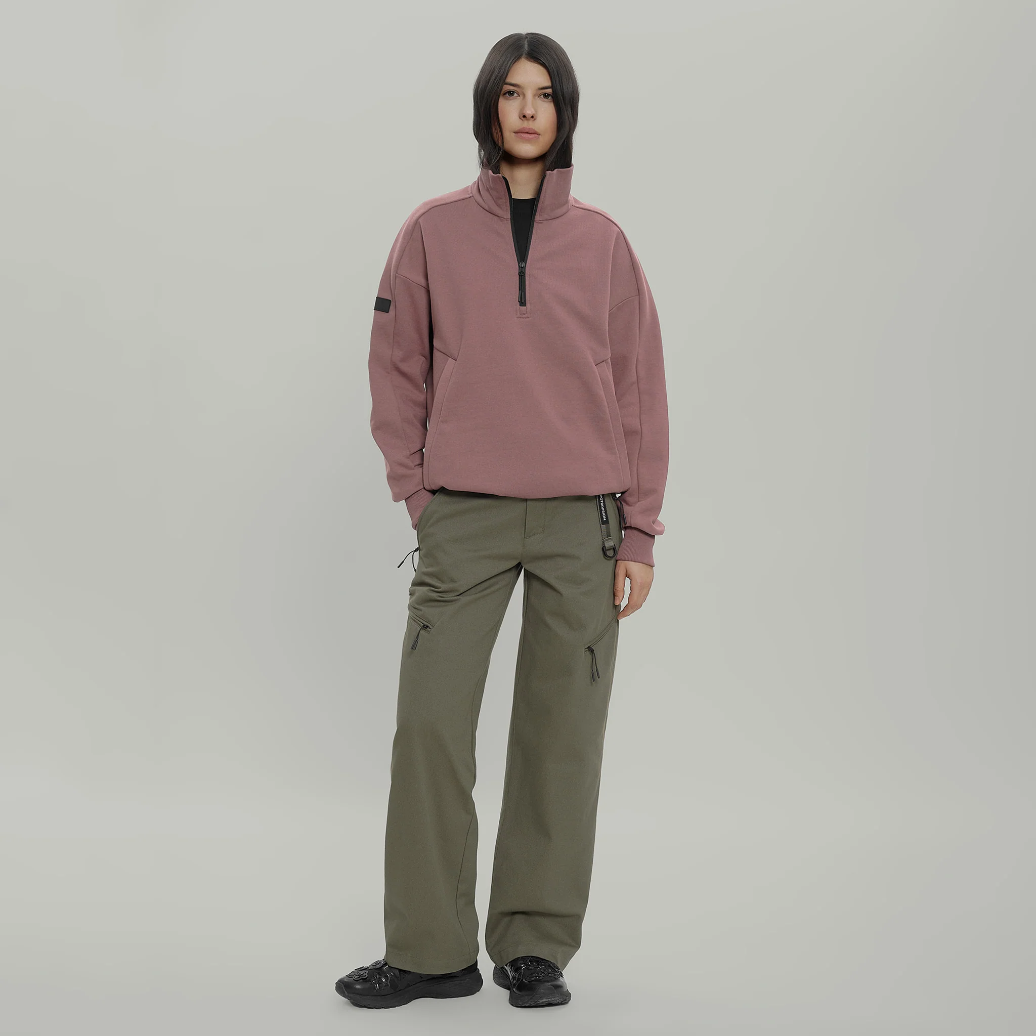 Civil Wide Cargo Cotton Pants Women Gen.2 RD-CWCCPW_GEN.2 KHAKI - Image 5