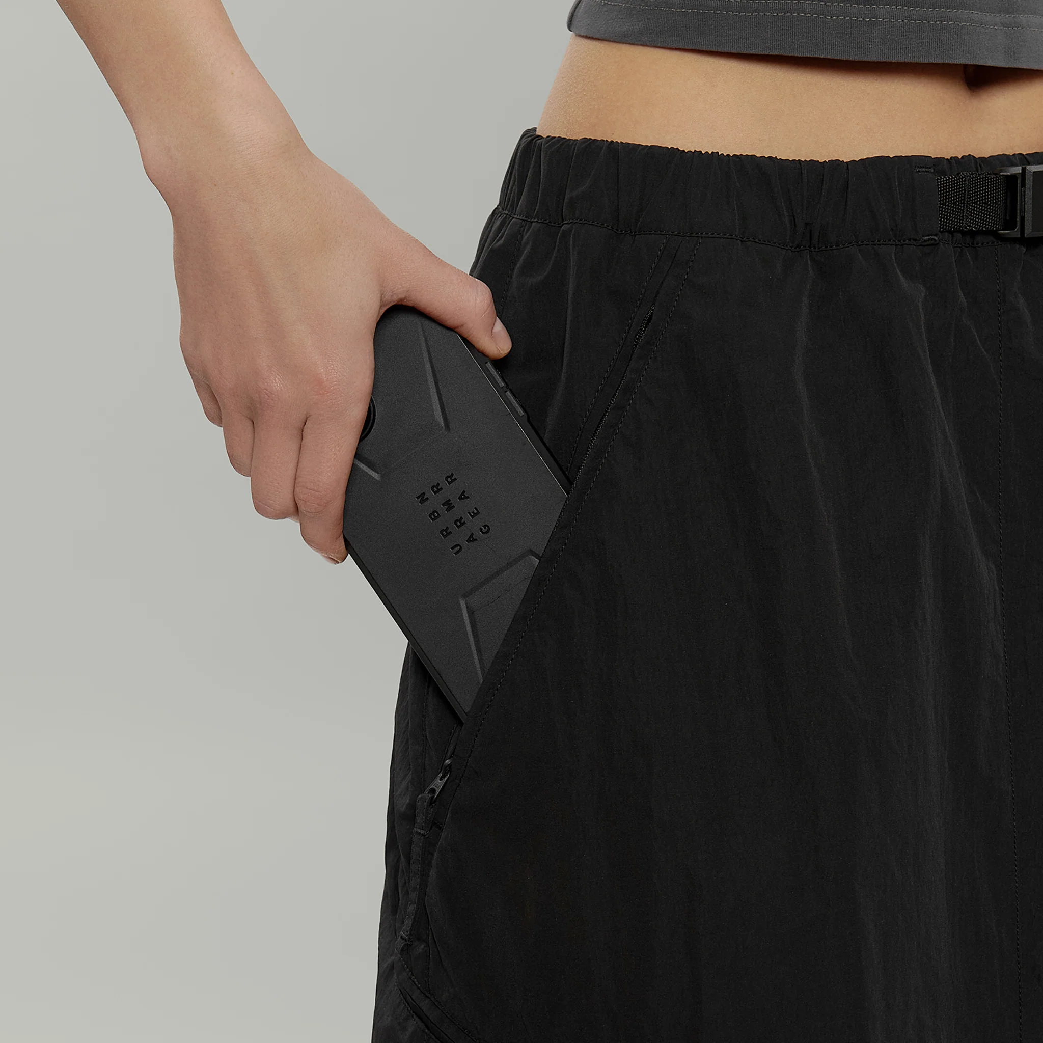 Civil Wide Cargo Long Skirt W Gen.1 RD-CWCLSKRTW_GEN.1 (SS26) BLACK - Image 6