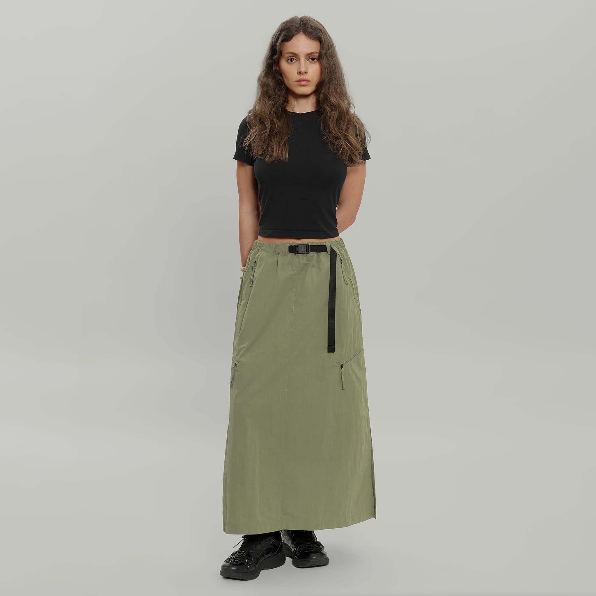 Civil Wide Cargo Long Skirt W Gen.1 RD-CWCLSKRTW_GEN.1 (SS26) KHAKI - Image 4