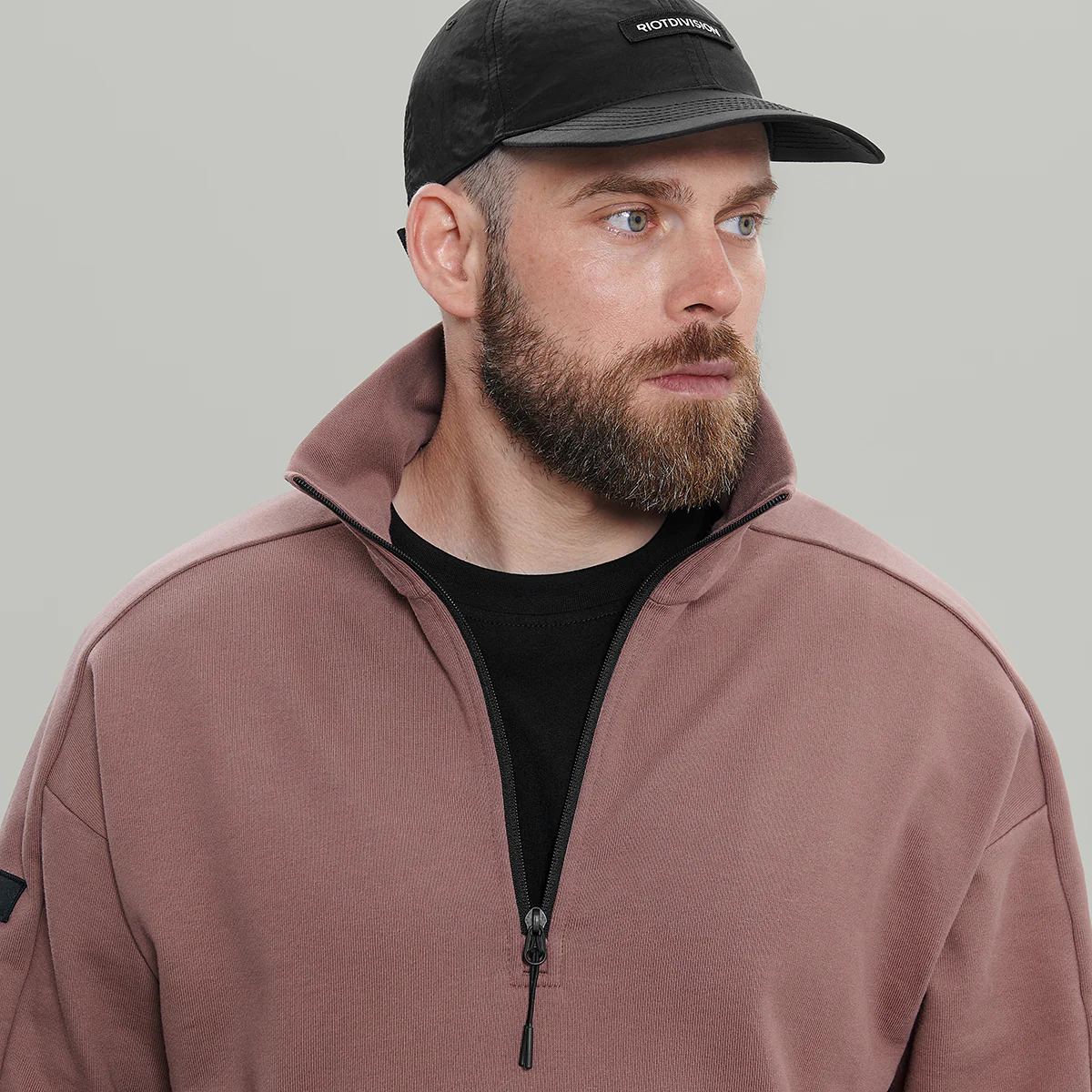 Half Zip Sweatshirt Gen.1 RD-HLFZPSS_GEN.1 PINK - Image 6