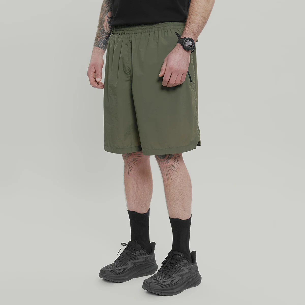 Lightweight Nylon Shorts With Airing Gen.1 RD-LNSWA_GEN.1 KHAKI - Image 3