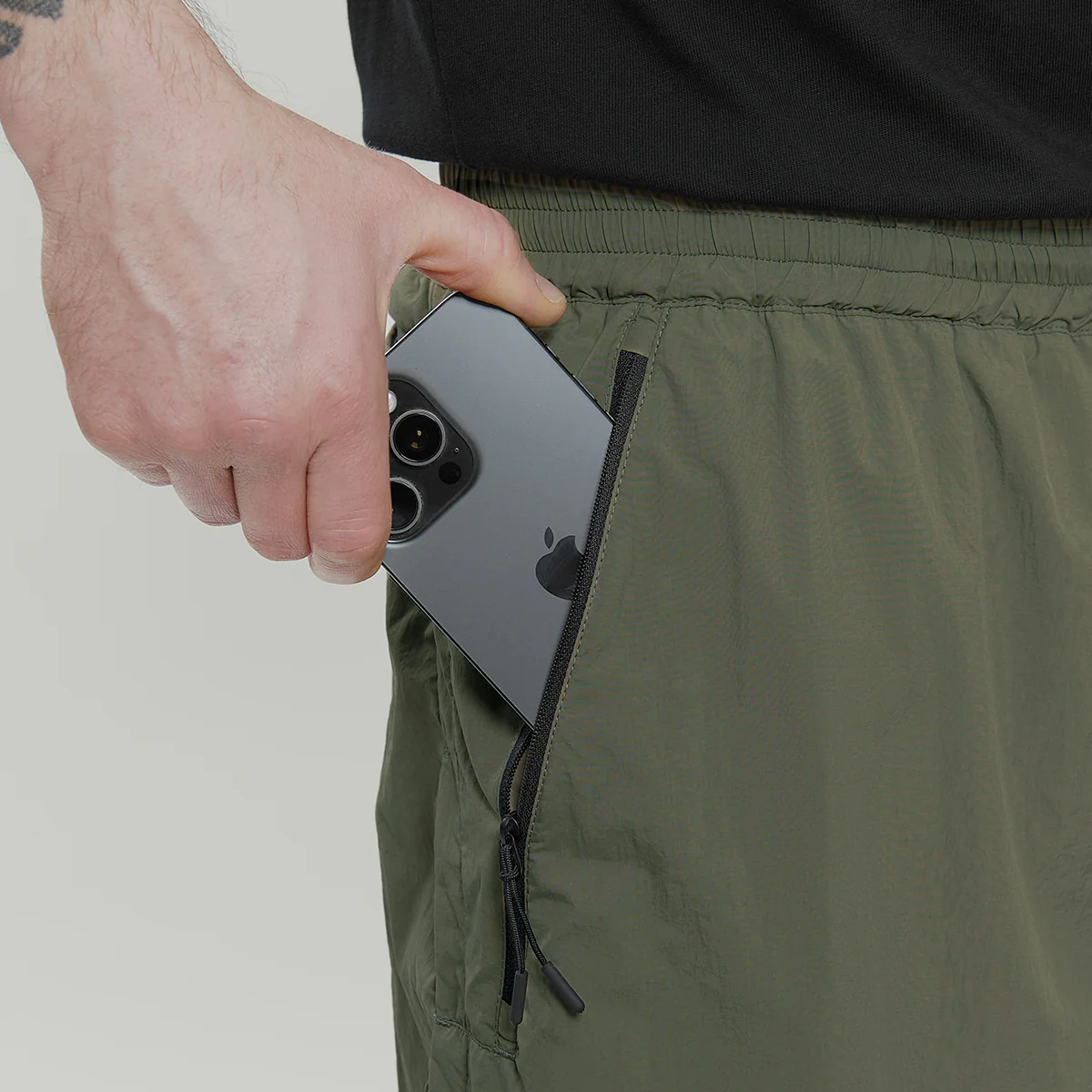 Lightweight Nylon Shorts With Airing Gen.1 RD-LNSWA_GEN.1 KHAKI - Image 7
